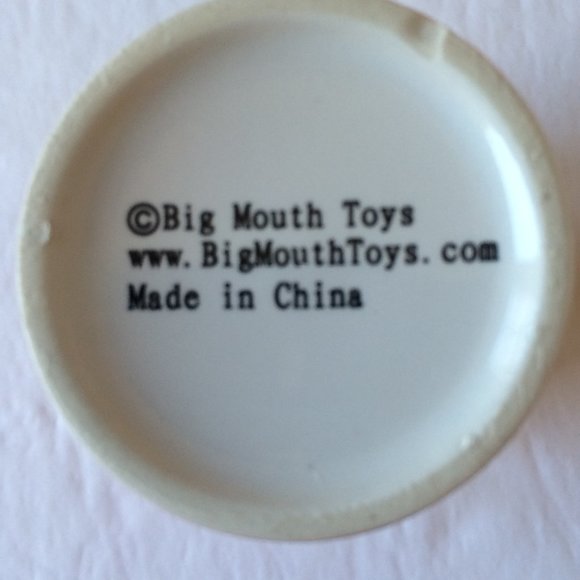 Prescription Pill Bottle Shaped Shot Glass X 2 Orange Ceramic Big Mouth Toys - Picture 7 of 11